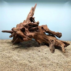 나무 보라색 티크 뿌리 조각된 산호 어항 조경 장식용 새우 거북이 파충류 도마뱀, 1개, 보라색 치크 50-70cm