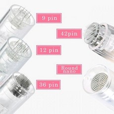 오토 MTS 니들 카트리지 10pcs 나사 슬롯 펜 9 / 12 36 42 핀 라운드 3DL 5DL 나노 Microneedling 전기 111988, 36 Pin