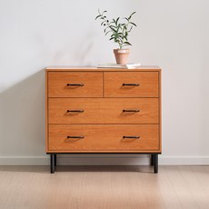 플랫 06 미드센츄리 다용도 수납 3단 거실 서랍장 900, 플랫06 3단 서랍장, 4개