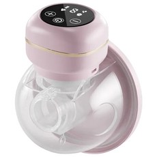 JoyNa 智能電動2合1按摩催奶吸奶器, 粉色中文包裝, 106度軟圓設計, 輕聲低噪運行, 粉色, 1個