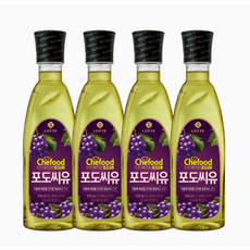 롯데 포도씨유 500ml x 4개 건강한 식용유, 2L, 8개