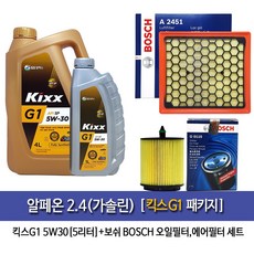 킥스 GScaltex KixxG1 chevrolet 알페온2.4(가솔린) 킥스G1 (5L)엔진오일110-A2451, 1개