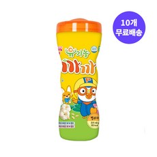 [10개 무료배송] 프로엠 뽀로로 유기농 까까 별과자 통 40g x 10개 / 아이과자 간식 쌀과자 실속 세트 어린이집간식 유치원 과자, 단품, 10개