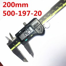Mitutoyo 디지털 캘리퍼스 LCD 버니어 스테인리스 스틸 측정 도구 500 196 20 6 인치 150mm 200mm 300mm, 1개