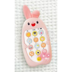 다양한 소리자극 소근육발달 도움 토끼 스마트폰 스마트폰완구 장난감핸드폰 유아핸드폰 전화놀이, 1개