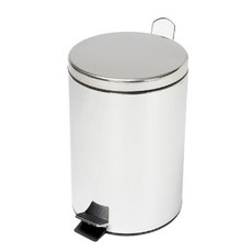 로하스lohasshop_스텐인레스 패달 휴지통 12L 사무용휴지통 다용도휴지통 사무실휴지통 가정용휴지통 디자인휴지통 휴지통 분리수거통 쓰레기통 정리쓰레기통 뚜껑휴지통 뚜껑쓰레기통, 옵션없는품목입니다, 옵션없는품목입니다
