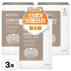 마더케이 멸균 구강티슈 30p, 115g, 3개