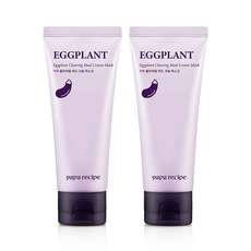 파파레서피 가지 클리어링 머드 크림 마스크 100ml 2개, 1set