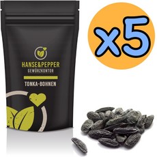 Hanse&Pepper 프리미엄 천연 통카빈 통카 콩 바닐라맛 브라질산 50g x 5개
