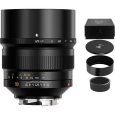 TTAartisan 90mm F1.25 ASP 풀 페임 선호 초점 거리 카메라 렌즈 라이카 M2 M3 M4 M5 M6 M7 M8 M9 M10 M262 M240 P M컬러 블랙 - 라이카카메라