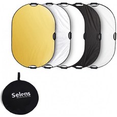 손잡이가 달린 Selens 5-in-1 48x72인치 대형 타원형 반사기 사진촬영 스튜디오 조명 및 실외 조명 : 카메라 &amp; 사진, 단일옵션