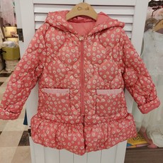 치크 50%할인!!!점퍼도 공주처럼 원피스프릴핏으로~!신상할인!!!@뉴코아울산점@ 여아 밑단프릴 후드경량점퍼 CKJD20W5A