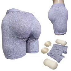 남자골반뽕 엉덩이 보정속옷 거들 이너 애플힙 힙업L 사각 드로즈, 1개, 4XL 연회색