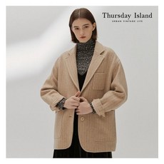 써스데이아일랜드 Thursday Island 스트라이프 롱 쟈켓T218MJK236W