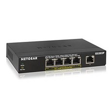 NETGEAR 5-Port 기가비트 랜포트 Unmanaged PoE Switch (GS305P) - 와 4 x P, 상세내용참조