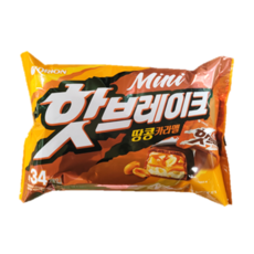 오리온 핫 브레이크 미니 37개입 1봉, 532g, 1개
