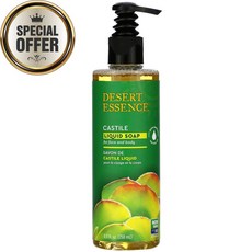 데저트 에센스 순수 호주 티 트리 오일이 함유 된 카스티야 액상 비누 250 ml, 수량: 1　　　　　(상품코드601p)