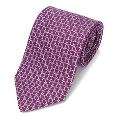 Ferragamo 간치니 패턴 실크 넥타이 35-0300 732149