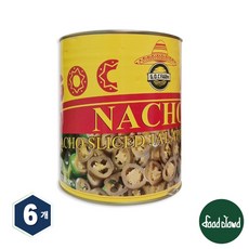 지오씨팜 할라피뇨 슬라이스, 3kg, 6개