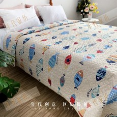 해외직구아울렛 면피소파 깔끔한 마감 쿨링 이불 겹 스프레드패드 깔다 침구패드 자 침대시트 페어 큰사이즈 라지 퀼트 잔품, 220x240 폴라폴리스 스프레드패드, 실버 루코 leco 물고기