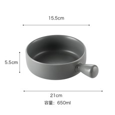 손잡이 앞접시 오븐용 떡볶이 후라이팬 예쁜 그릇 접시 그라탕 파스타 감바스, 없음, F