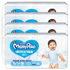 마미포코 에어핏 공기솔솔 팬티형 기저귀 남아용 대형 4단계(10~14kg), 144매