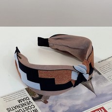 체커보드머리띠