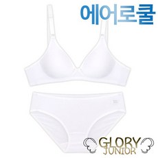 [글로리]에어로쿨 주니어 노와이어메쉬몰드브라팬티2종(GLB2151)75A~85A