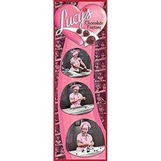 I Love Lucy Show-초콜릿 공장 36x12 클래식 TV 아트 인쇄 포스터, 단일옵션