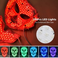 LED 마스크 고주파 피부 마사지기 7 색 led 페이셜 광자 요법 안티 주름 여드름 제거 반점 한국어 스킨 케어 가정용 장치 마이크로 전자 스파, 협력사, 우리는 목없이 플러그