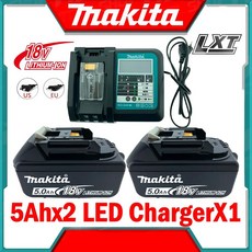 마키타 호환 리튬 이온 배터리 충전 도구 DC18RF BL1840 BL1430BL1440 3.0Ah 18V, 10 5Ahx2 LED ChargerX1, 01 18 볼트