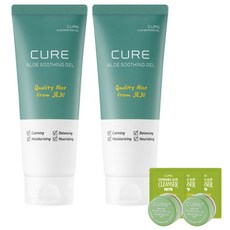 KIMJEONGMOON-ALOE CURE 蘆薈舒緩凝膠, 89.4%蘆薈葉汁, 保濕鎮靜舒緩, 水潤質地, 300ml, 1組