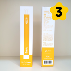 닥터클로 프레쉬 냉장고 탈취제 김치 냄새 제거, 4ml, 3개