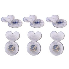 처진 귀를 위한 6Pcs 이어링 리프터 무거운 귀걸이를 위한 지지형 이어링 리프터 이어 스터드를 위한 독특한 이어링 백
