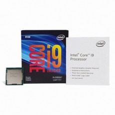 INTEL 코어9세대 i9 9900KF 정품박스 커피레이크 리프레시 3 60GHz 16MB 쿨러미포함 코어 쿨러미포함 세대 커피레이크 정품박스, 단일상품