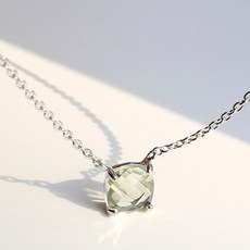 원석자수정목걸이