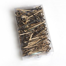 Bamboo Factory [고급과일꽂이] 검정대나무매듭-소 대나무 과일꽂이 요지 티포크 (07)