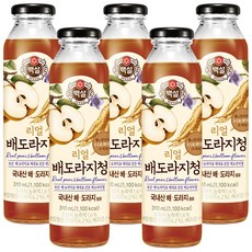 백설 리얼 배도라지청, 310ml, 5개