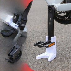 휴대용 장비 자전거 안정기 운반 지원 야외 도로 부품 페달 측면 크랭크 간편한 사이클링 스탠드, 고속도자동차 화이트 스트랩, 1개