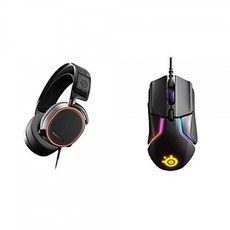 스틸 시리즈 Arctis Pro 고 충실도 게이밍 헤드셋 Black & Rival 600 게이밍 마우스-12 000 CPI TrueMove3P