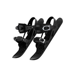 인라인스키 숏스키 스키 신발 슬레드독 짧은스키 숏 편리한 입문용, 블랙 성인 (35-48 사이즈)