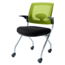  체어코디 아르트 메쉬 팔걸이 고정의자, 옵션:블랙 