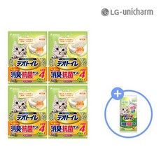 데오토일렛 소취항균 모래 4L 4개+패드4P