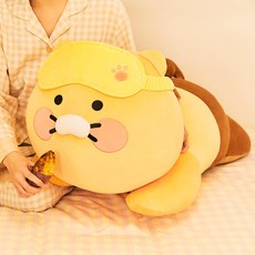  카카오프렌즈 굿잠 수면안대 메가 바디필로우 라이언 인형 베개, 춘식이 