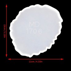 레진트레이 타원형 보관 트레이 금형 코스터 UV 에폭시 수지 가족 파티 테이블 한 차 실리콘, MD1706, 1개