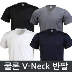 시원한 냉감 쿨론 V넥 반팔 티셔츠 (3XL) - 남성용 쿨론티