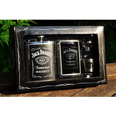 잭다니엘 6 oz Hip Flask - Shot 유리잔 Funnel Cigarette Card 케이스 기프트 세트