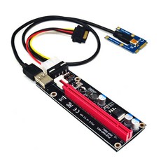 노트북용 미니 PCIe to PCI 익스프레스 16X 라이저 외장 그래픽 카드 EXP GDC BTC 앤트마이너 mPCIe to PCI, 03 빨간, 03 빨간