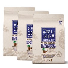 뉴트리나 어덜트 곡물 다이어트 애견사료, 닭, 2.1kg, 3개 - 강아지다이어트사료