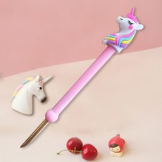 펀치니들 자수 안전한 집콕취미 DIY 패키지 스킬자수, 유니콘 스탬프펜서